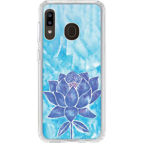 Cat Coq Blue Lotus Galaxy A20 Clear Case
